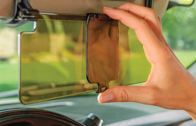 крепление антибликового экрана на штатный козырек