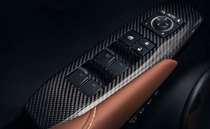 блок кнопок стеклоподъемников в карбоне блок кнопок стеклоподъемников в карбоне