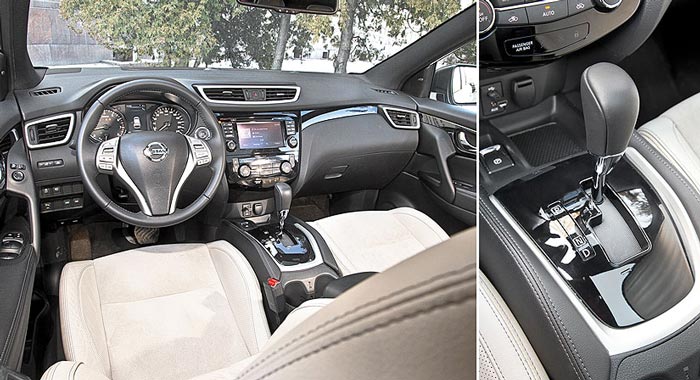 салон автомобиля ниссан кашкай