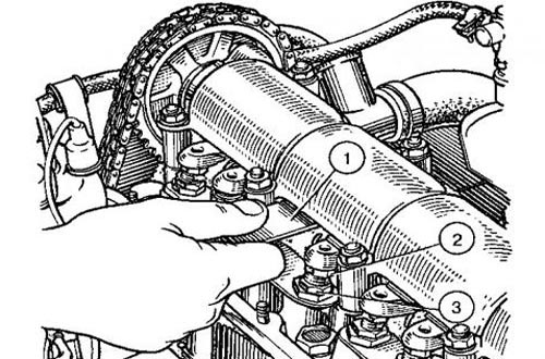 проверка зазора между рычагами и кулачками распредвала