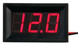 цифровой вольтметр для измерения напряжения аккумулятора авто